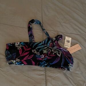 Indigo sky One Shoulder Bandeau Bikini Top size M
